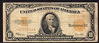 Fr.1173, 1922 $10 Gold Certificate, Fine, H15075441